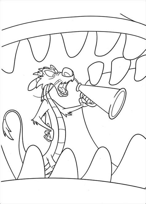 mushu coloring page coloring home