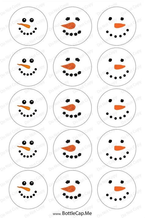 search results   printable snowman face template calendar