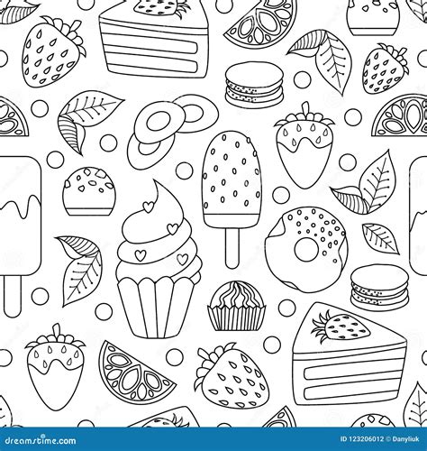 pastry pages coloring pages