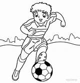 Coloring Football Pages Kids Sports Players Player Printable Popular Online Soccer sketch template