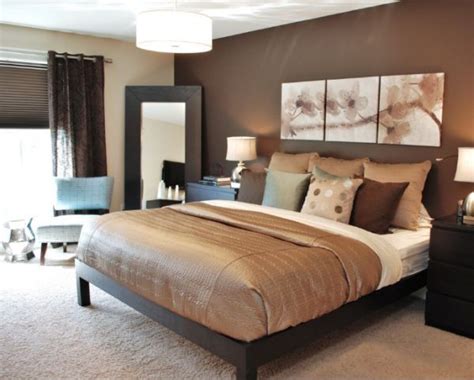 bedroom wall color ideas  brown furniture  expert