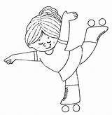 Skating Roller Coloring Para Pages Colorear Deportes Kids Figure Dibujos Patinadora Skates Dibujo Imprimir Sheets Patinaje Skate 為孩子的色頁 Pintar Color sketch template