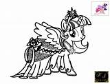 Twilight Sparkle Coloring Pages Princess Template sketch template