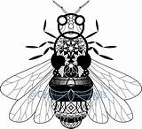 Mandala Bee Bumble Zentangle Visit Mandalas sketch template