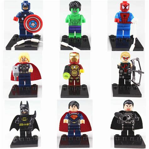 marvel dc super heroes minifigures  pack    shipping