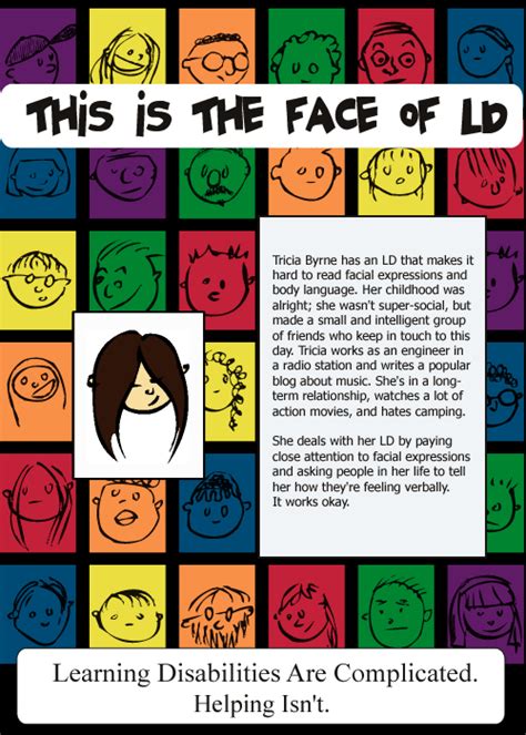 this is the face of ld learning disabilities association of ontario