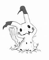 Mimikyu Sketch Deviantart Drawings Pokemon sketch template