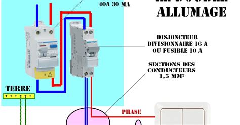 schema electrique du double allumage le blog travaux maison pour tous