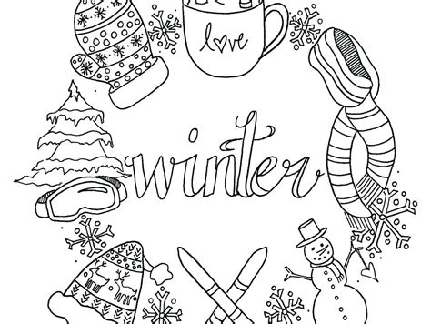 printable winter coloring pages  kids  getcoloringscom