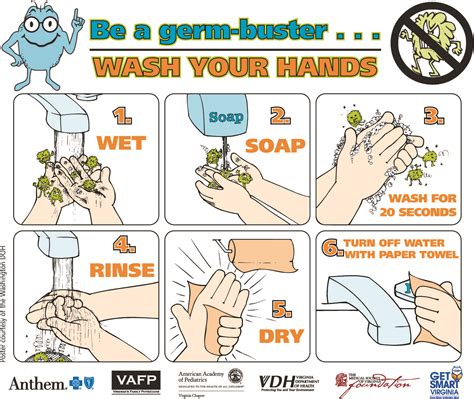 free va handwashing poster labor law poster 2023