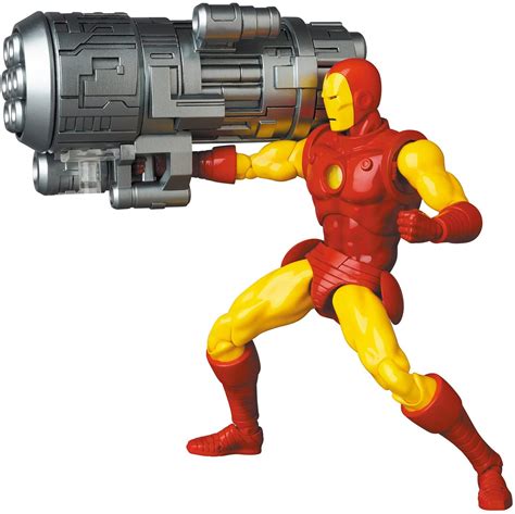 mafex iron man comic version revealed  toyark news