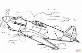 Airplane Coloring Pages Aircraft Supercoloring Fighter Book sketch template