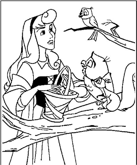 disney princess aurora coloring pages