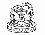 Fountain Coloring Designlooter sketch template