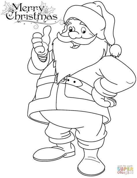 funny santa claus santa coloring pages cartoon coloring pages