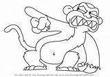 Monkey Guy Family Draw Drawing Evil Step Cartoon Tutorials Drawingtutorials101 sketch template