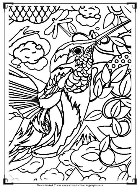 printable birds coloring pages  adults realistic coloring pages