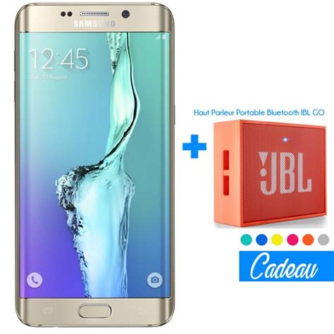 téléphone portable samsung galaxy s6 edge plus gold