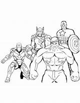 Thor Hulk sketch template