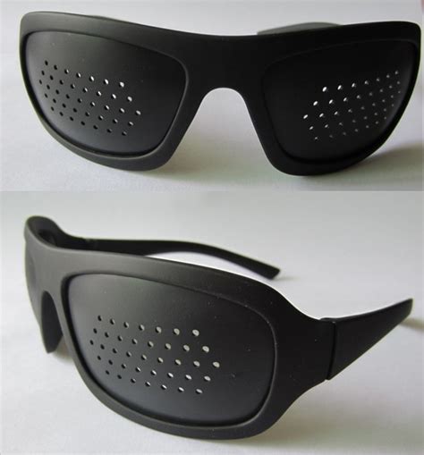 pinhole glasses custom logo pin hole eyeglasses china supplier