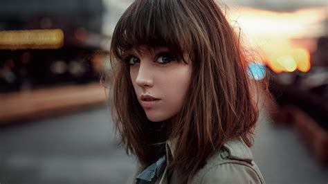 sexy slim blue eyed long haired brunette teen girl wallpaper 5267