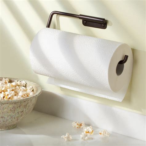 interdesign swivel wall mount paper towel holder bronze