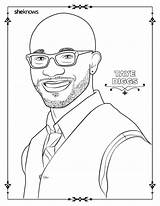 Coloring Pages Diggs Taye Sheknows Book Adult Men sketch template
