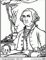 Washington George Coloring Pages Printable President Kids Presidents Printables Drawing Sheet Sheets Print Color Dc Sitting Draw Facts Books Worksheets sketch template