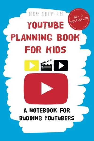 youtube planning book  kids  notebook  budding youtubers