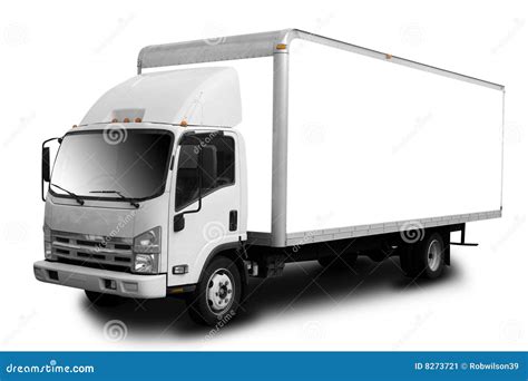 delivery truck stock image image  shadow billboard