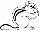 Coloring Chipmunk Pages Print Popular sketch template