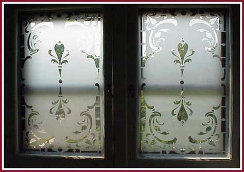 Etched Double Window Done Using Egress Etch Glass Etching Stencils