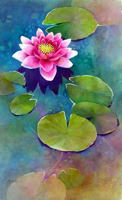 40 Peaceful Lotus Flower Painting Ideas Bored Art Lotus Flower