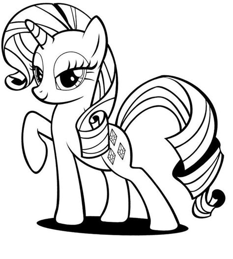 coloring pages   pony rarity   pony coloring