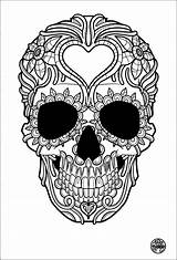 Coloring Skull Pages Designs Library Clipart Adult sketch template