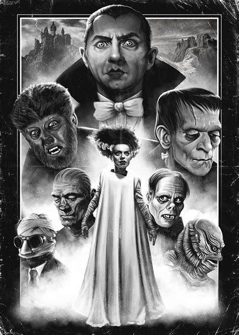 Universal Monsters By Samraw08 On Deviantart Classic Horror Movies