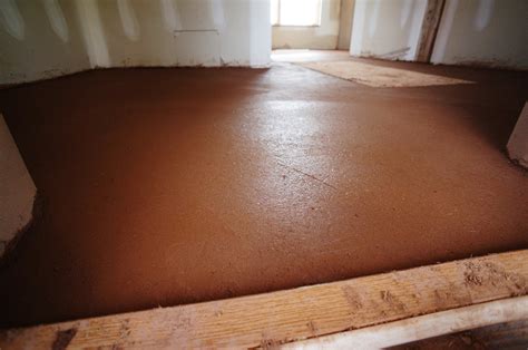 large earthen floor installation  year  mud