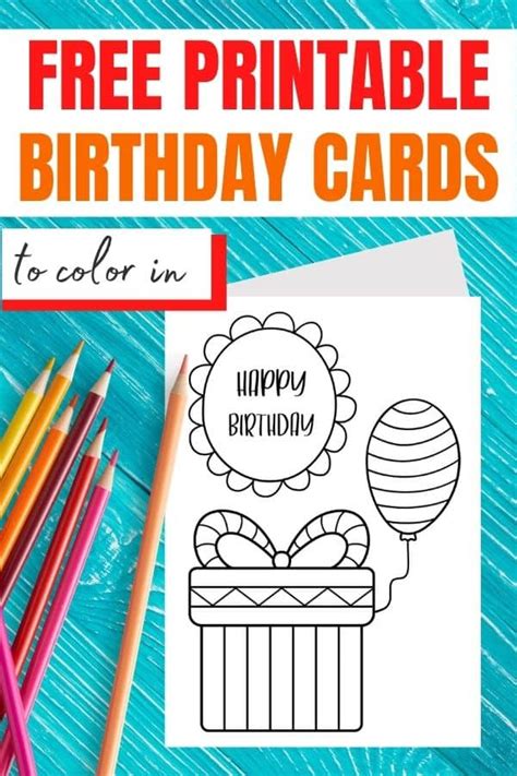 happy birthday coloring card  printables  designs parties