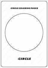 Coloring Pages Circle Geometric Shapes Basic sketch template