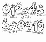 Coloring Pages Numbers Number Kids Printable Color Numeros Preschool Cijfers Colorear Toddlers sketch template