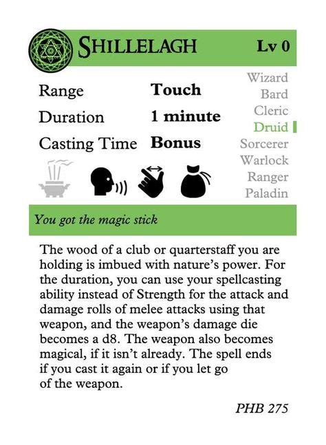 dnd spell cards   dnd spell cards  cast  time