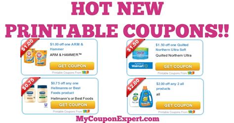 check   hot  printable coupons arm hammer quilted