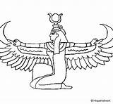 Isis Iside Egipto Colorare Coloring Egipcia Egipcio Branco Egito Egipcios Egipicios Anubis Disegni Acolore Egypt Egípcia Dibuix Tatto Federica Dibuixos sketch template
