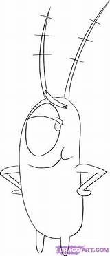 Plankton Spongebob Drawing Draw Step Coloring Zooplankton Drawings Characters Pages Cartoon Printable Squarepants Easy Paintingvalley Ocean Sea Nickelodeon Kids Hellokids sketch template