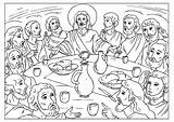 Ultima Colorear Abendmahl Letzte Avondmaal Laatste Kleurplaat Disegno Malvorlage Ausmalbild Ceia Supper Schulbilder Ausmalen Kana Schoolplaten Senhor Santa Bibel Kleurplaten sketch template