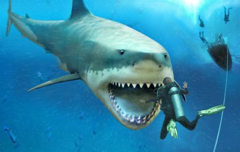 shukernature  jaws  megalodon shark  nightmareand reality