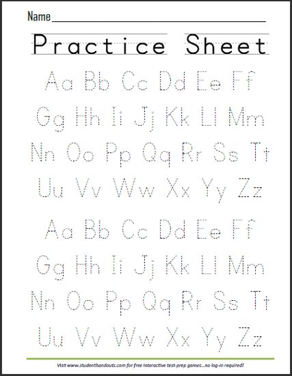 printable abcs practice worksheet