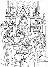 Coloring Leonora Princess Pages Book Prinses Coloriage Roi Kleurplaat Princesa Malvorlagen sketch template