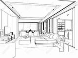 Skizzen Eines Innenarchitektur Innenraum Innenraums Prinzipskizze Raum Lizenzfreie Architektur Zeichnung sketch template