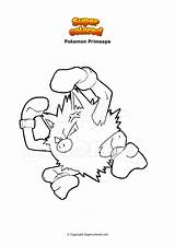 Pokemon Primeape Ausmalbild Supercolored Dibujo Igglybuff sketch template